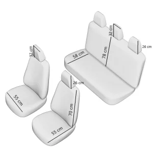 SET HUSE SCAUN EXCLUSIVE LEATHER ATLAS NEGRU UMB-W