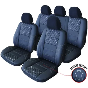 SET HUSE SCAUN EXCLUSIVE LEATHER QUEEN NEGRU UMB-W