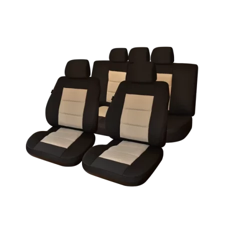 SET HUSE SCAUN PREMIUM LUX NEGRU-BEJ UMB3