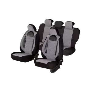SET HUSE SCAUN RACING GRI - NEGRU