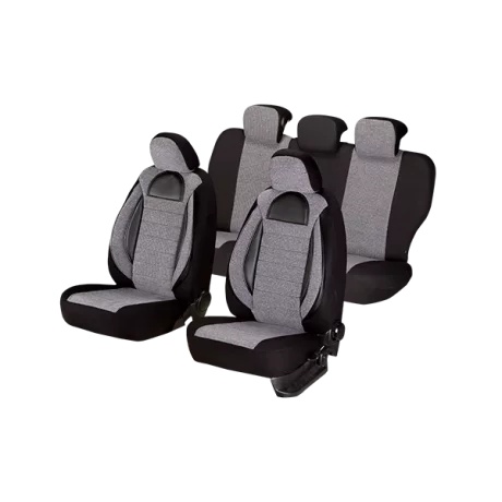 SET HUSE SCAUN RACING GRI - NEGRU