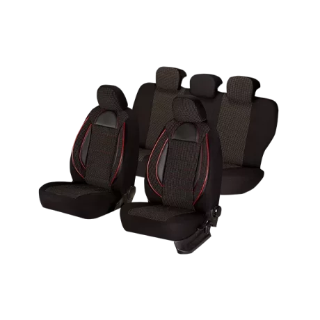 SET HUSE SCAUN RACING NEGRU