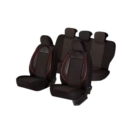 SET HUSE SCAUN RACING NEGRU