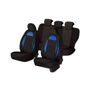SET HUSE SCAUN RACING NEGRU - ALBASTRU