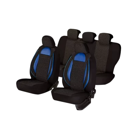 SET HUSE SCAUN RACING NEGRU - ALBASTRU