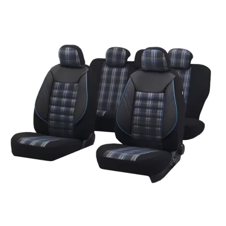 SET HUSE SCAUN SPORT NEGRU-ALBASTRU