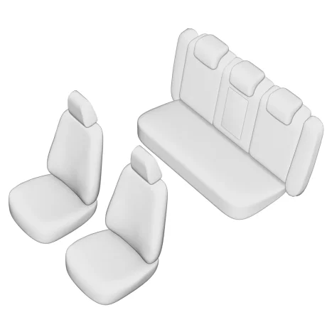 SET HUSE SCAUN UMBRELLA PENTRU AUDI A4 2017- (BANCHETA FRACTIONATA) CU TETIERE SPATE IN FORMA DE L
