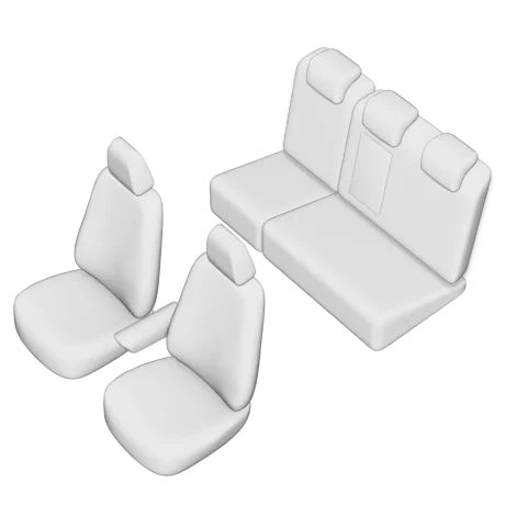 SET HUSE SCAUN UMBRELLA PENTRU FORD FOCUS 2010-2018 (BANCHETA FRACTIONATA)