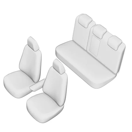 SET HUSE SCAUN UMBRELLA PENTRU MITSUBISHI ASX 2010- (BANCHETA FRACTIONATA) CU TETIERE SPATE IN FORMA DE L