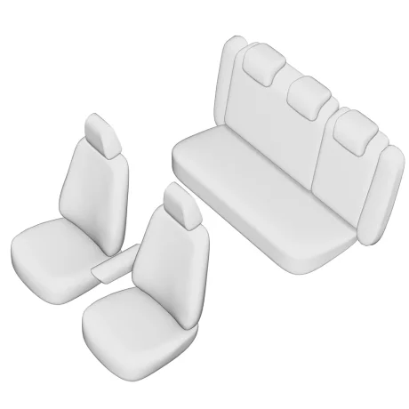 SET HUSE SCAUN UMBRELLA PENTRU SKODA SUPERB 2015- (BANCHETA FRACTIONATA) CU TETIERE SPATE IN FORMA DE L