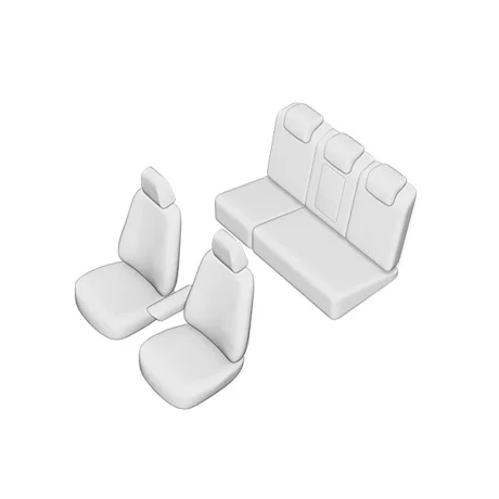SET HUSE SCAUN UMBRELLA PENTRU TOYOTA RAV4 2005-2013 (BANCHETA FRACTIONATA) CU TETIERE SPATE IN FORMA DE L