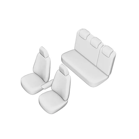 SET HUSE SCAUN UMBRELLA PENTRU VW POLO 2017- (BANCHETA FRACTIONATA) CU TETIERE SPATE IN FORMA DE L