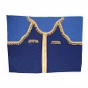 SET PERDELE CABINA CAMION. UNIVERSALE. VELUR. ALBASTRU-AURIU