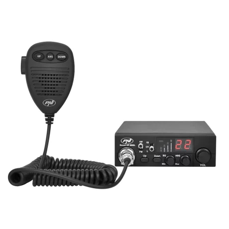 STATIE RADIO CB PNI ESCORT HP 8000L 12V 4W CU ASQ REGLABIL, FUNCTIE LOCK, MUFA DE BRICHETA INCLUSA