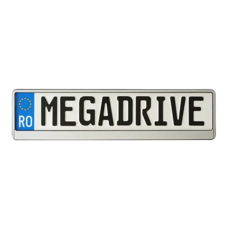 SUPORT NUMAR INMATRICULARE MEGA DRIVE CHROME 1 BUC