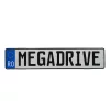 SUPORT NUMAR INMATRICULARE MEGA DRIVE FARA RAME SET 4 BUC (FATA + SPATE) TRANSPARENT
