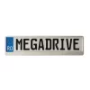 SUPORT NUMAR INMATRICULARE MEGA DRIVE METALIZAT SILVER 1 BUC