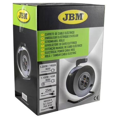SUPORT TAMBUR DE CABLU ELECTRIC JBM
