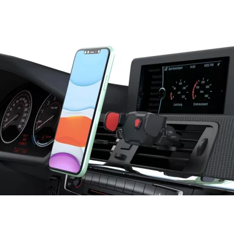 SUPORT TELEFON AUTO EXTENSIBIL 58-95 MM CU PRINDERE IN GRILA DE VENTILATIE