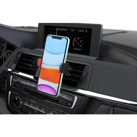 SUPORT TELEFON AUTO EXTENSIBIL 58-95 MM CU PRINDERE IN GRILA DE VENTILATIE