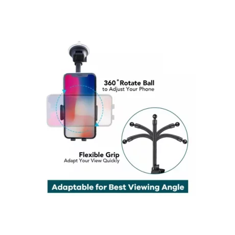 SUPORT TELEFON MAGNETIC AUTO CU FIXARE PE PARBRIZ CU VENTUZA