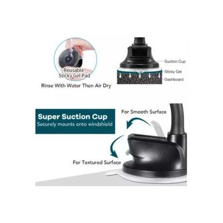 SUPORT TELEFON MAGNETIC AUTO CU FIXARE PE PARBRIZ CU VENTUZA