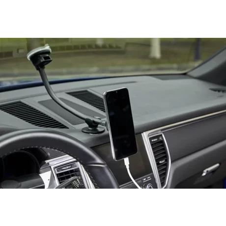 SUPORT TELEFON MAGNETIC AUTO CU FIXARE PE PARBRIZ CU VENTUZA