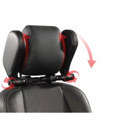 SUPORT TETIERA AUTO REGLABIL-PIELE ECOLOGICA NEAGRA