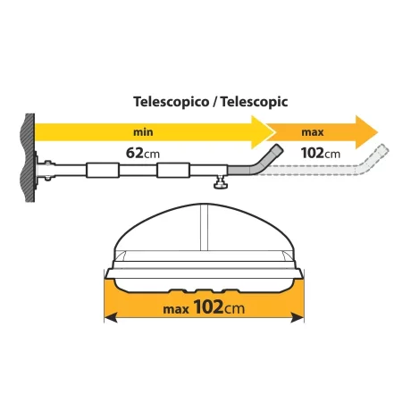 Suporti perete pentru cutie bagaje 2buc - Type 2, stand orizontal