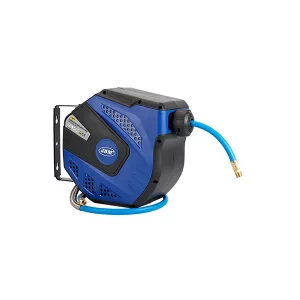 TAMBUR ALBASTRU CU FURTUN RETRACTABIL 12M - CAPAT DE 3/8 JBM