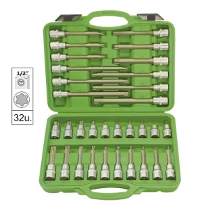 TRUSA CAPETE TUBULARE TORX PENTRU SURUBURI CU 32 PIESE JBM