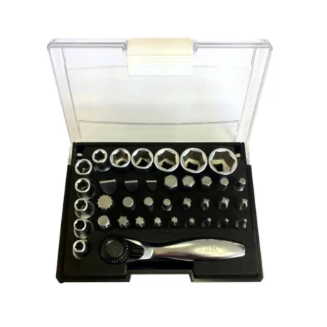 TRUSA DE 38 TUBULARE CU CLICHET TELESCOPIC DE 1-4` JBM