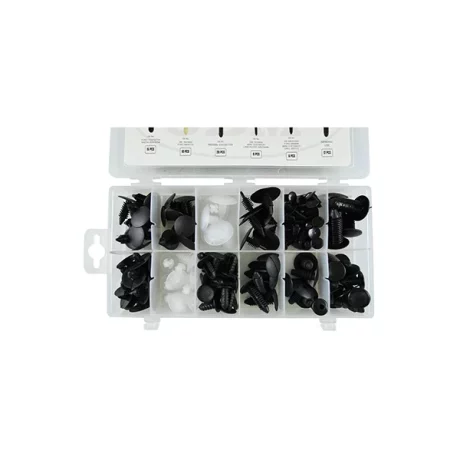 TRUSA DE CLIPS DE PLASTIC - UNIVERSAL 128 PCS JBM