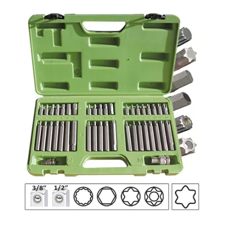 TRUSA SPECIALA CU 40 CAPETE SURUBELNITA PENTRU SURUBURI TORX 12-6 FETE JBM