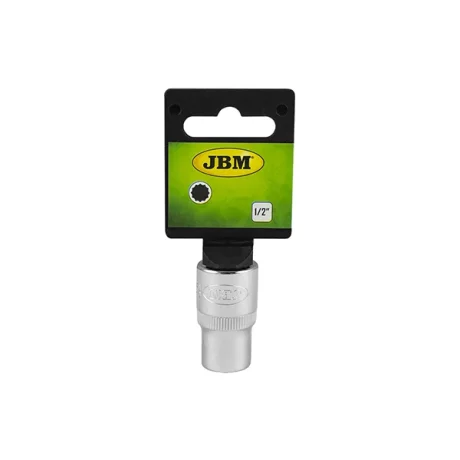 TUBULARA CROMATA BIHEXAGONALA SCURTA - XZN 1/2` 16 MM JBM